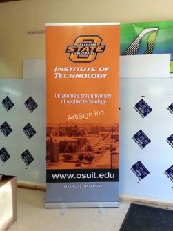 Examples of Our Work / Idea Gallery 114 OSU Institute of Technology Retractable Banner Stand Kit
