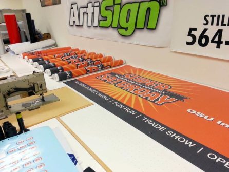 Examples of Our Work / Idea Gallery 124 custom vinyl banners