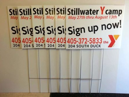 Examples of Our Work / Idea Gallery 144 Plastic Yard Signs