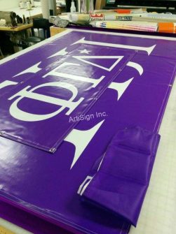 Examples of Our Work / Idea Gallery 234 vinyl banners - color matching