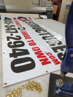 Examples of Our Work / Idea Gallery 282 vinyl -banners - OK Structures