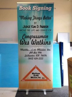 Examples of Our Work / Idea Gallery 298 OSU Wes Watkins Retractable Banner