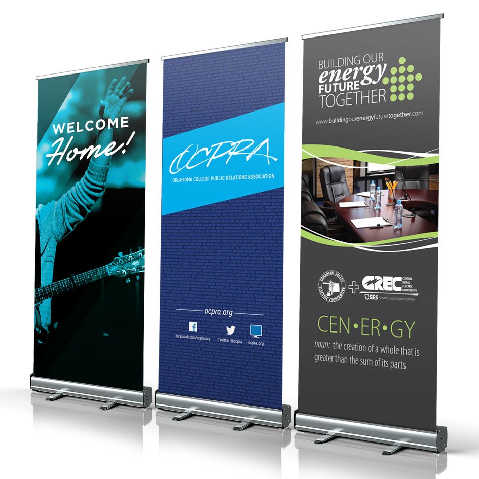 Electronic Standing Banners